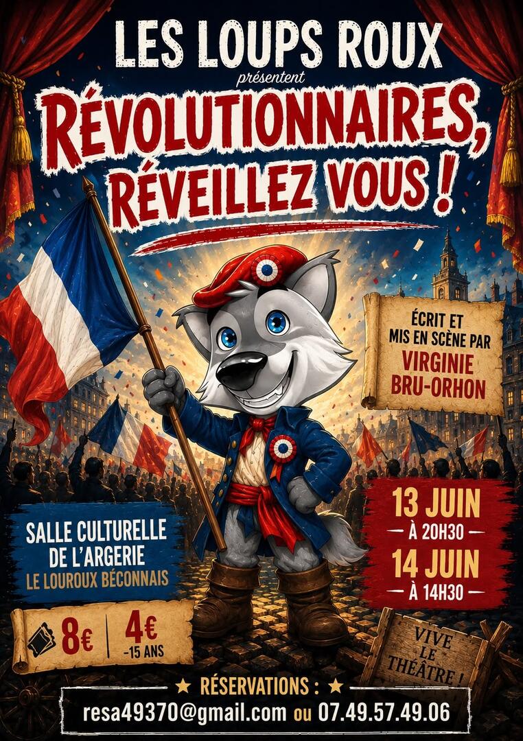 Affiche Révolutionnaires, Réveillez-vous ! 2026-FMA-49-Le Louroux Béconnais