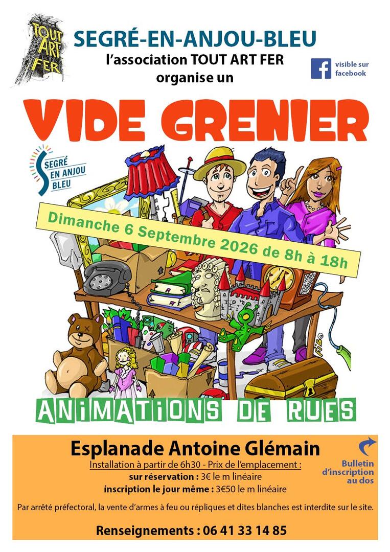 Vide grenier-Tout Art Fer-FMA-49-Segré