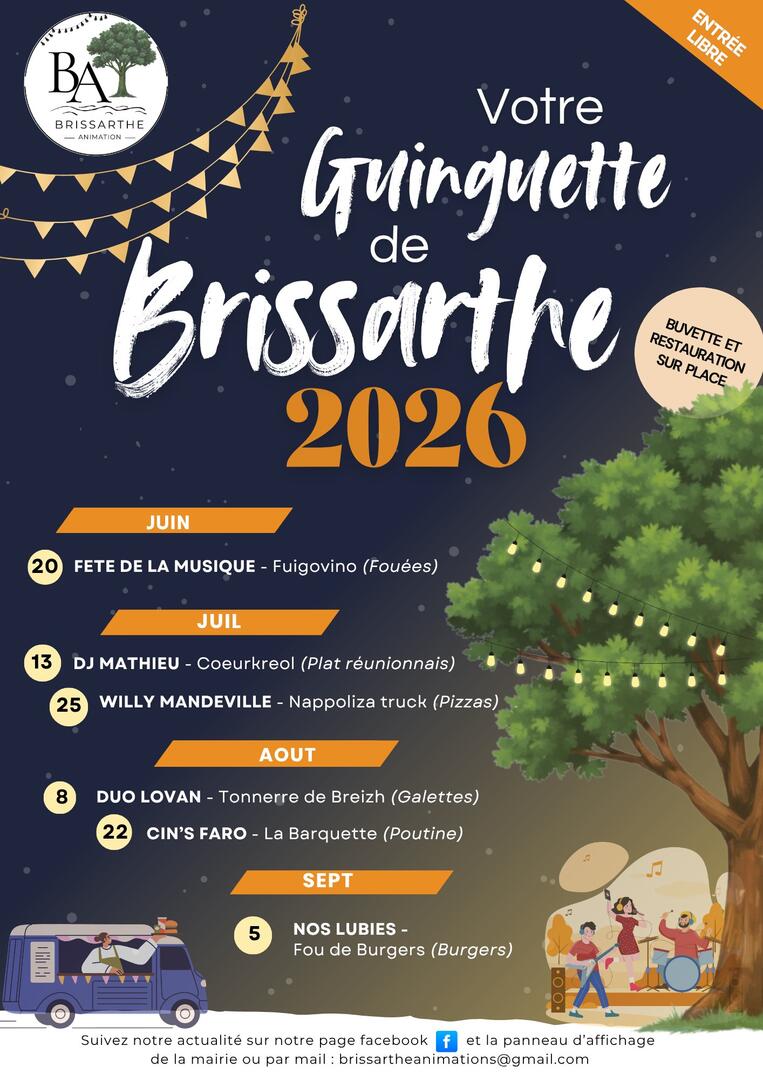 brissarthe animations saison 2026