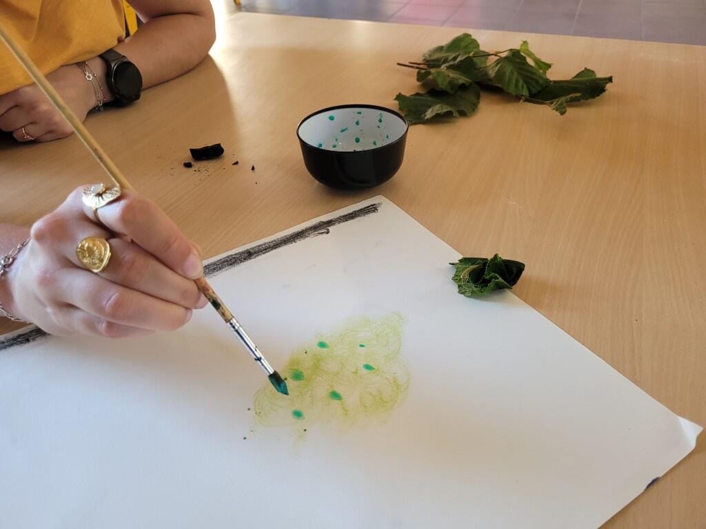 Atelier "Peindre avec des végétaux  " - Ile MoulinSart de Fillé_1