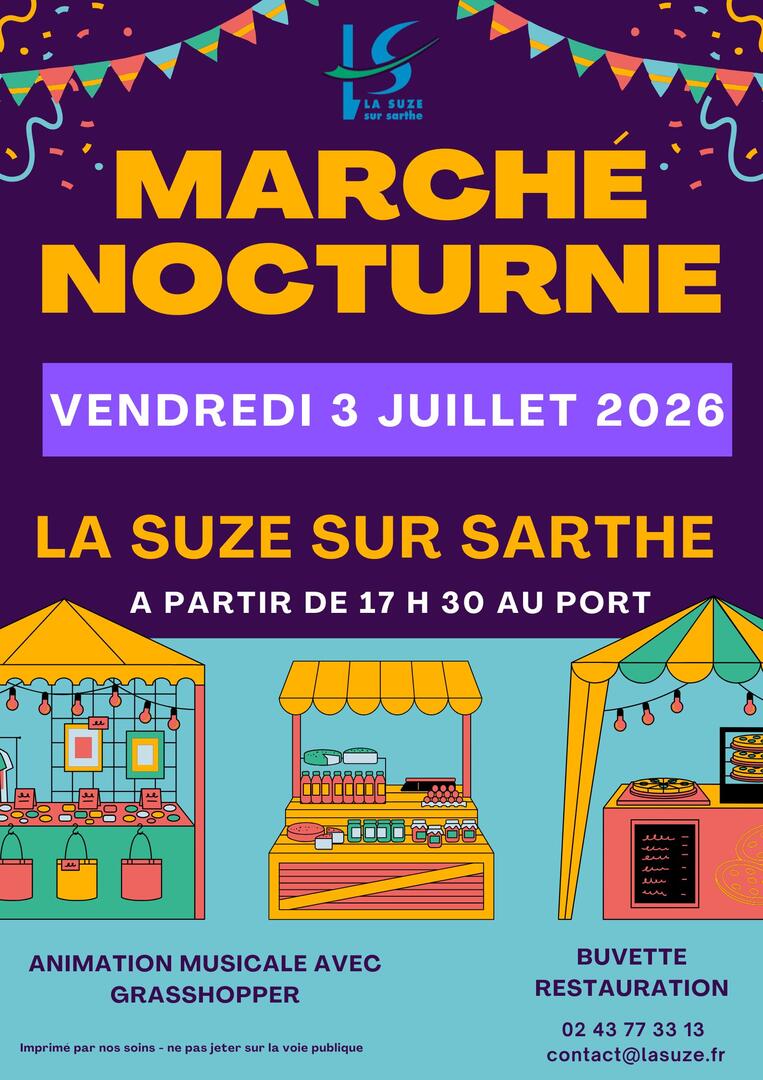 Affiche marché nocturne 03 07 2026 - 1