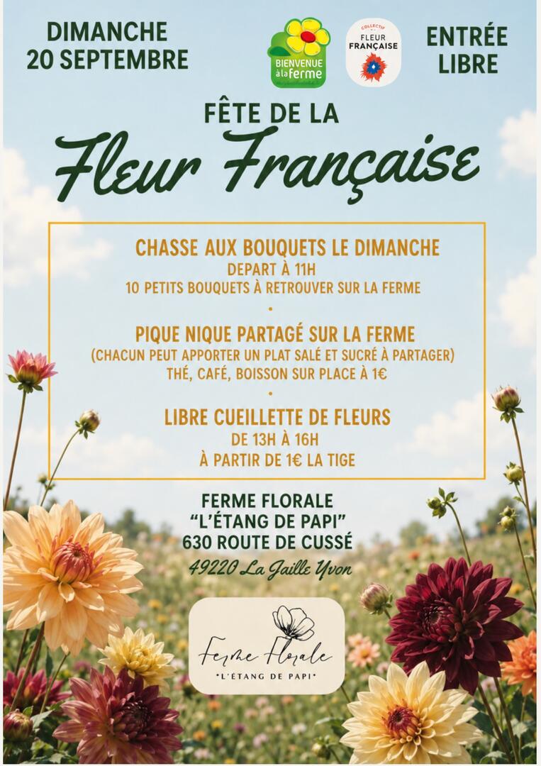 Fête de la fleur française 2026 - La Jaille-Yvon - 49 - FMA