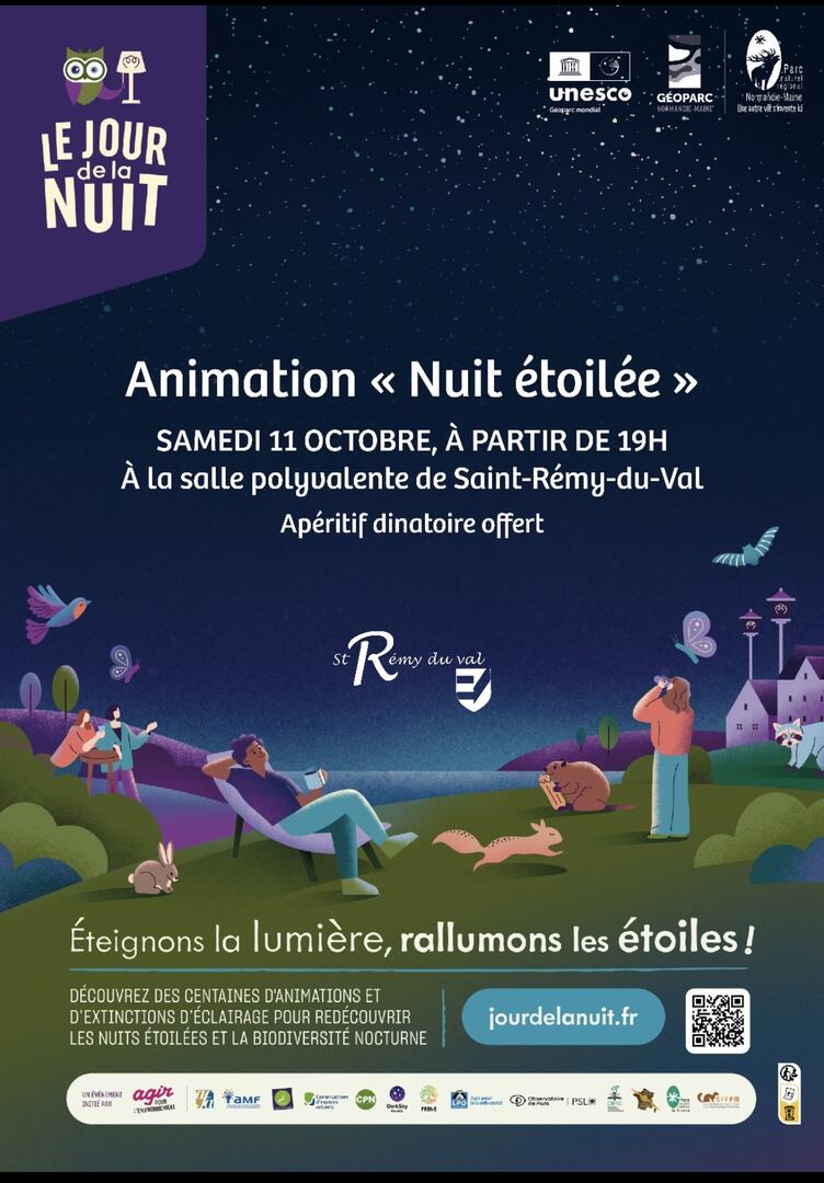 Animation nuit étoilée