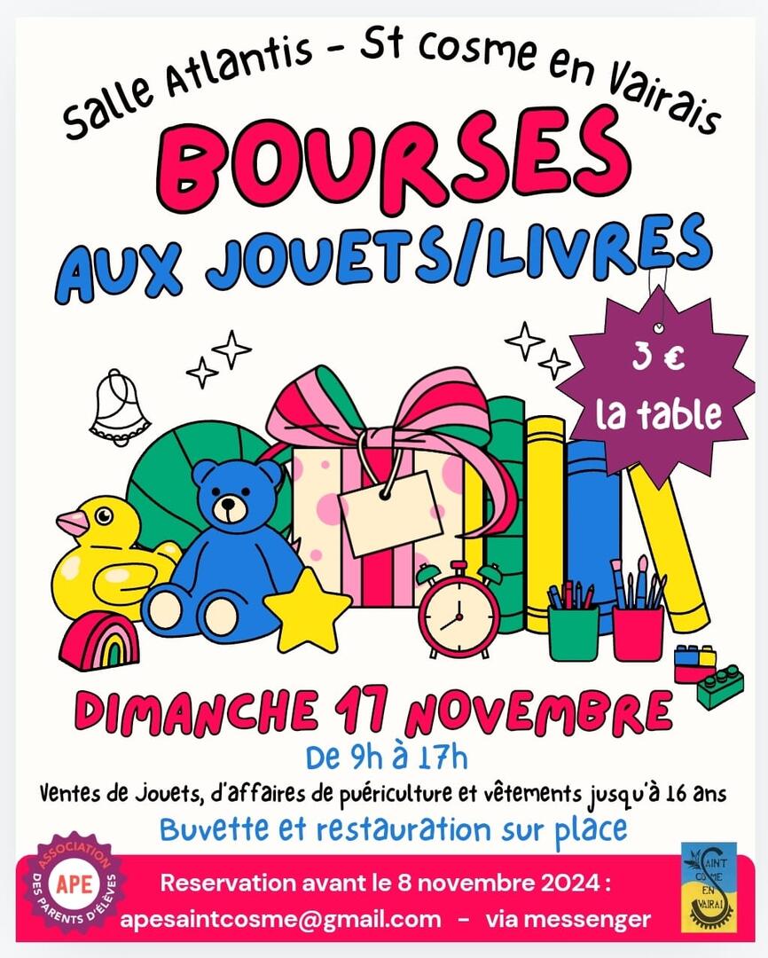 Bourse aux jouets Saint Cosme