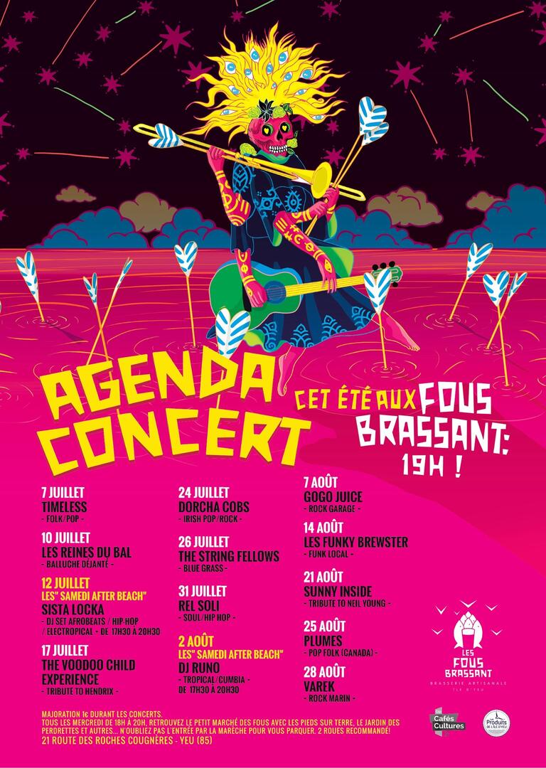 Concerts fous brassants été 2025