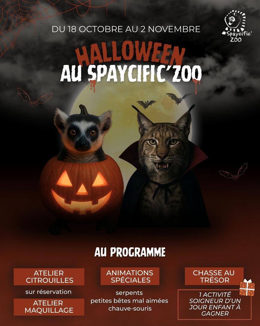 Venez fêter Halloween au Spaycific'Zoo !