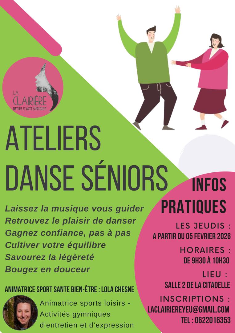Flyer danse adaptée ile d'Yeu