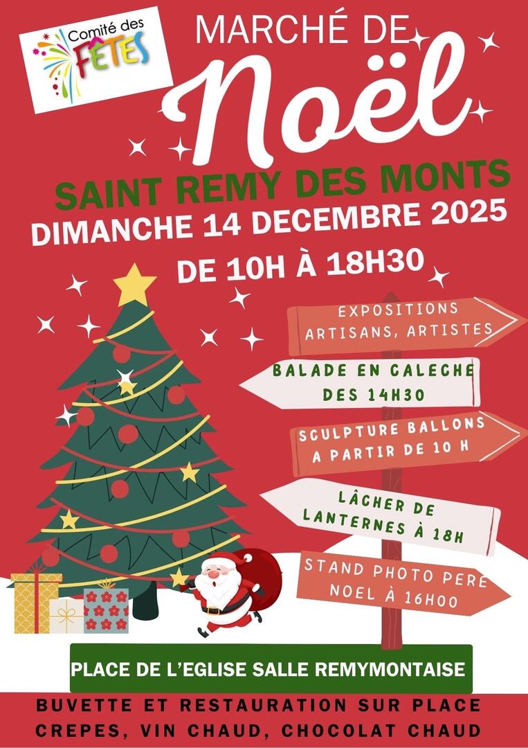 Marché Noël Saint Rémy des Monts