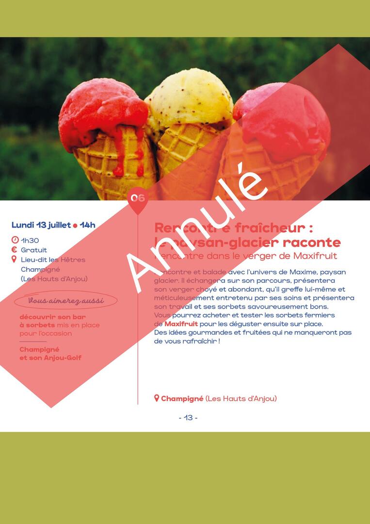 Visite annulée - Maxifruit
