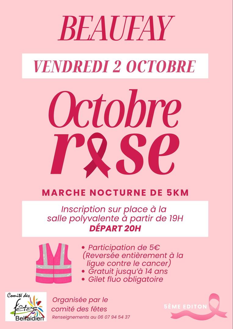 Octobre Rose à Beaufay