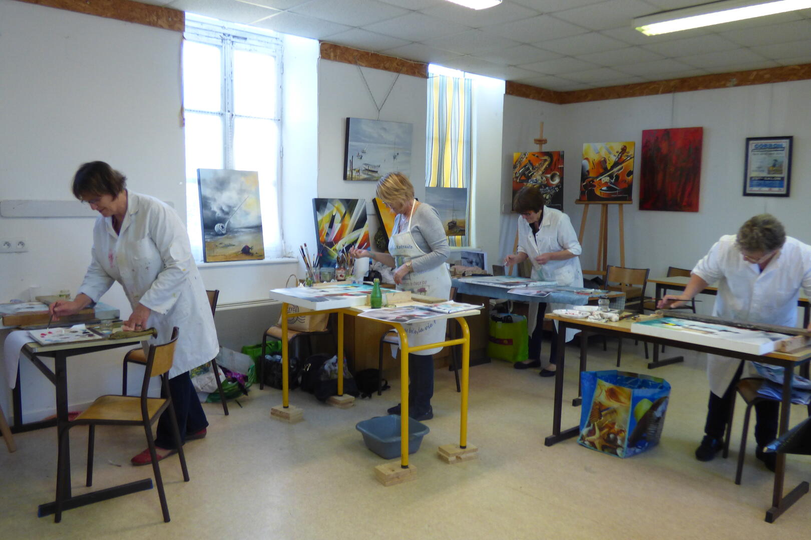 Les membres d'Art Bo exposent leurs oeuvres