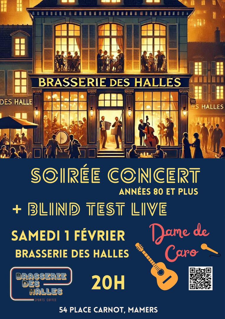 Soirée concert Brasserie des Halles