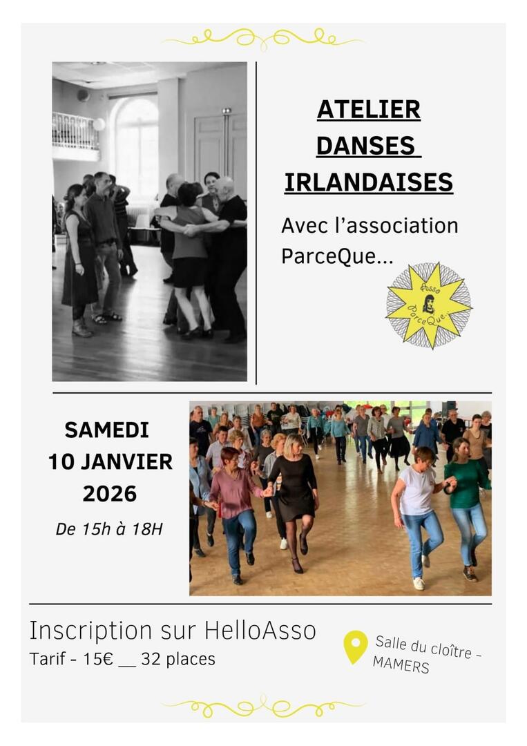 Stage danse irlandaise