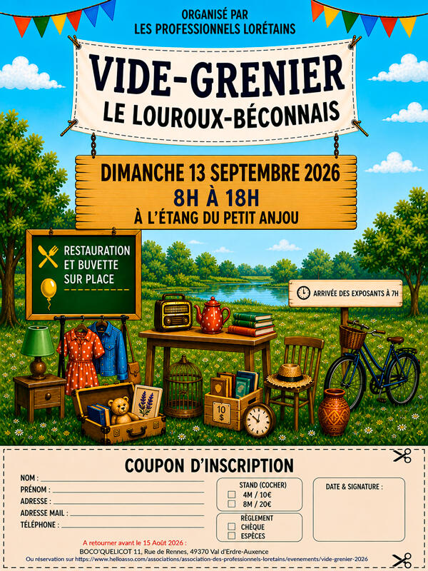 Vide-grenier - Louroux Béconnais