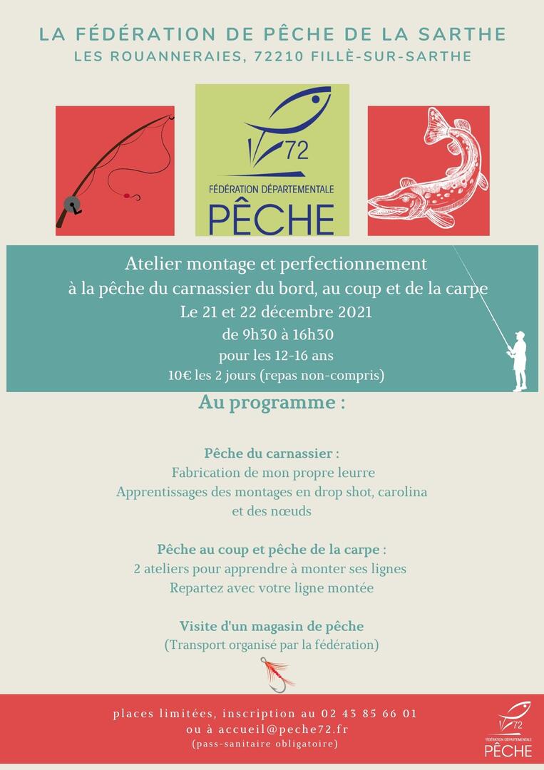 Atelier pêche : Montage de lignes et perfectionnement