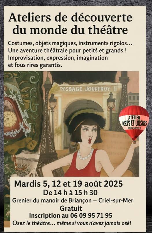 Ateliers de découverte monde du théâtre 2025