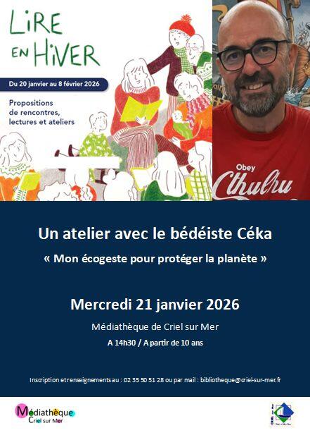 012126 - CRIEL - Un atelier avec le bédéiste Céka
