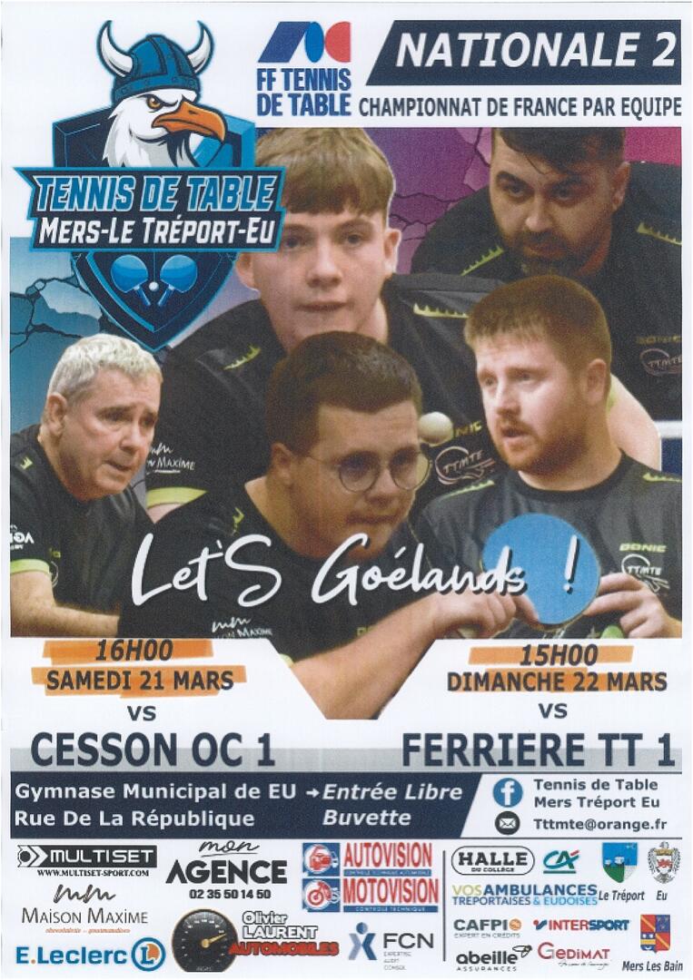 032126 - MERS LES BAINS - CHAMPIONNAT TENNIS DE TABLE_