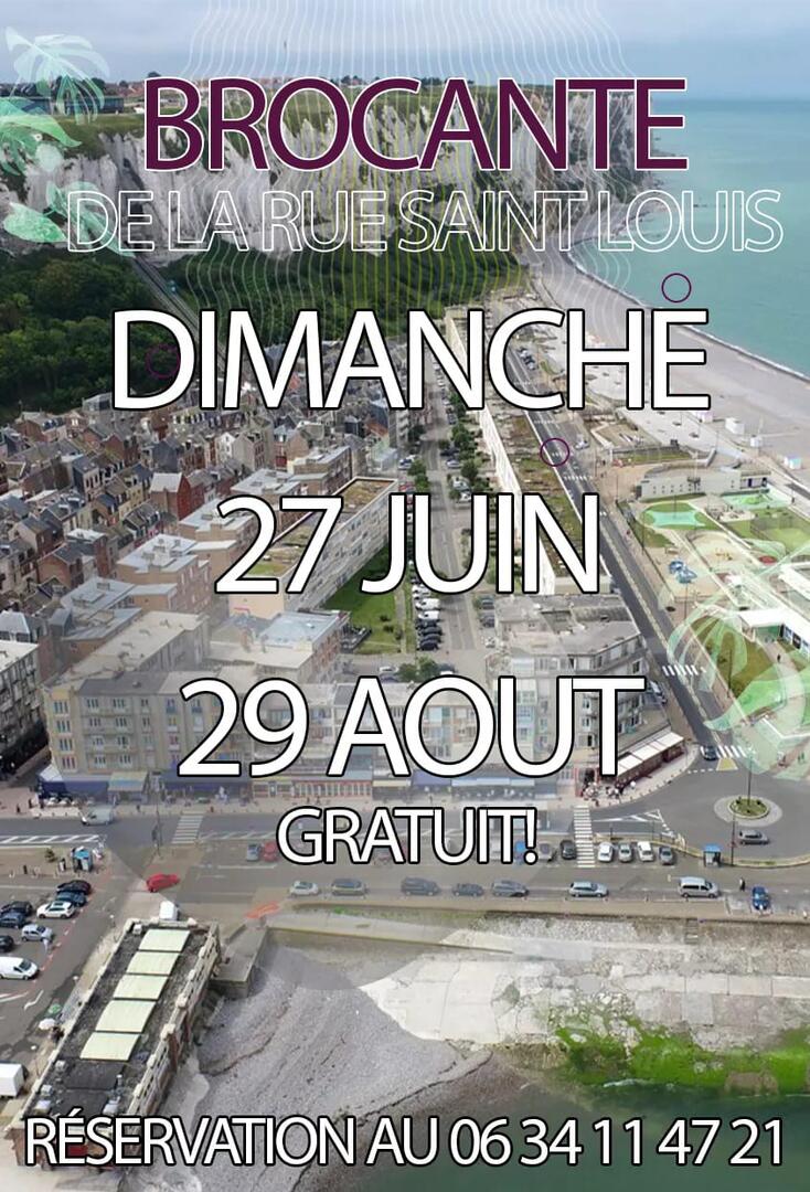 082921 - LE TREPORT - Brocante rue Saint-Louis