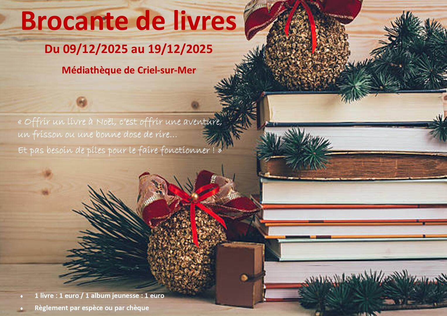 121925 - CRIEL - BROCANTE DE LIVRES