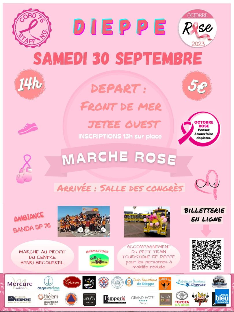AFFICHE 6ème we rose MARCHE 30 SEPTEMBRE 2023 validé