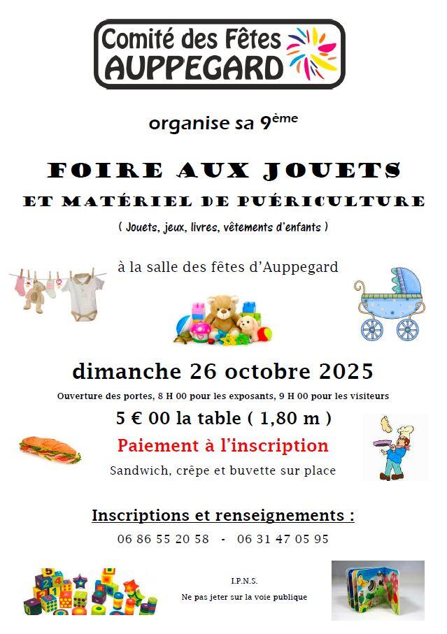 Foire aux jouets et matériel de puériculture