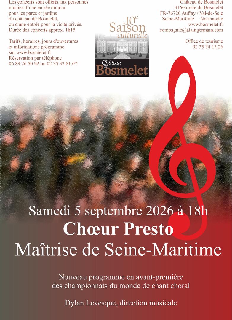 Bosmelet Saison culturelle 2026 PRESTO 05.09