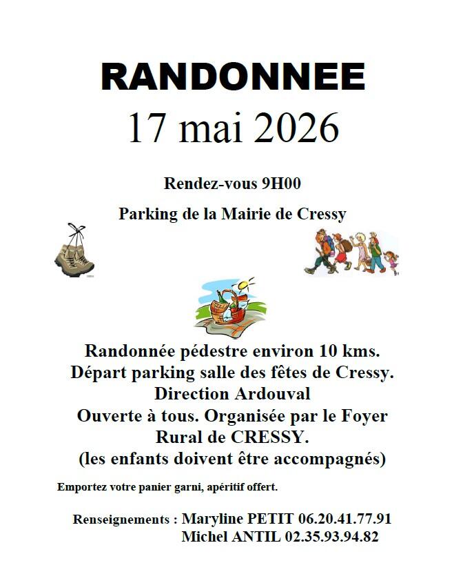 Affiche rando Cressy