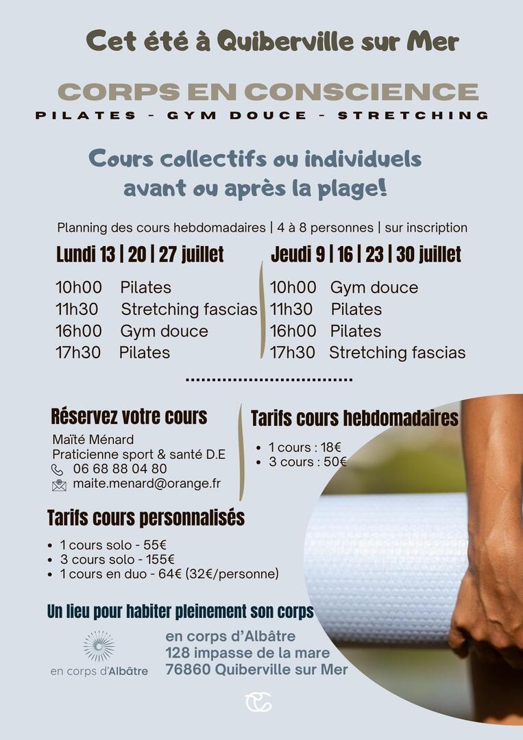 Cours Pilates Quiberville sur mer
