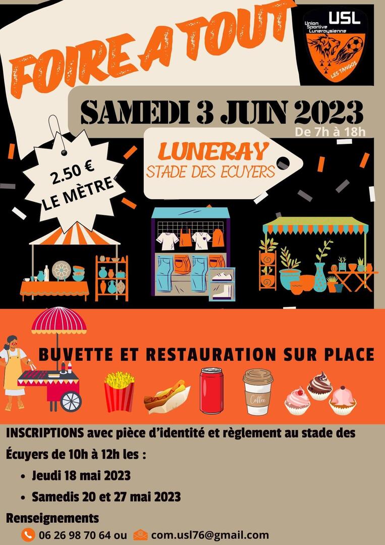 Foire à tout 3 juin 2023