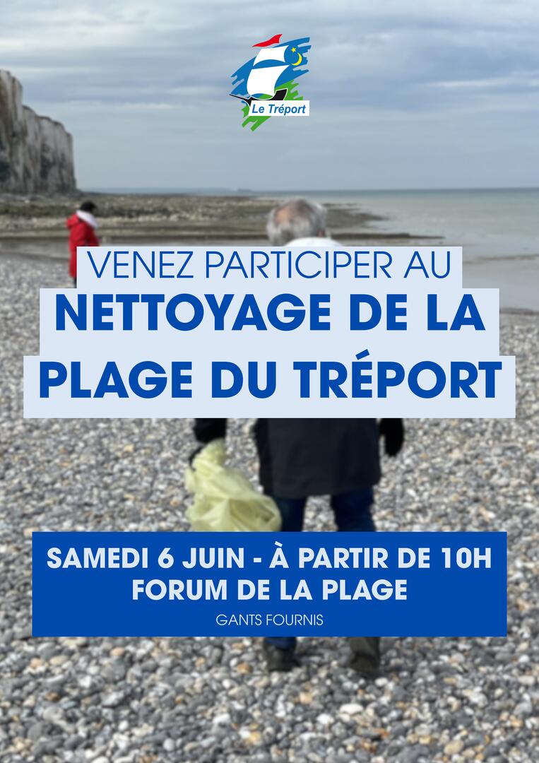 Nettoyage de la plage du Tréport - 1