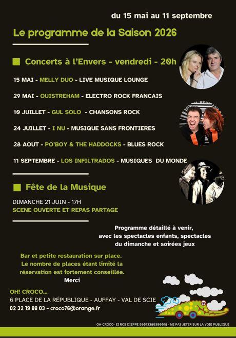 Oh Croco Saison culturelle 2026