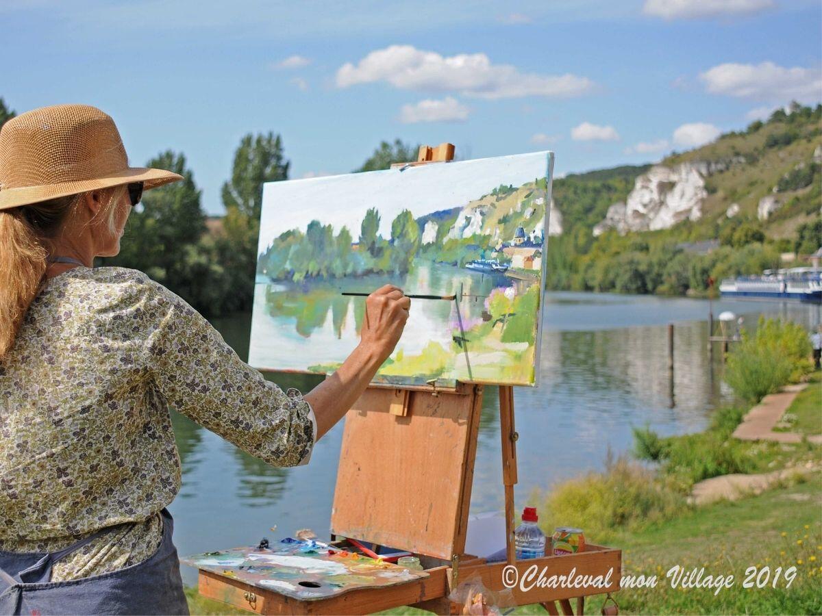 Peindre au pays de Claude Monet cécile jaeger © Charleval mon Village 2019