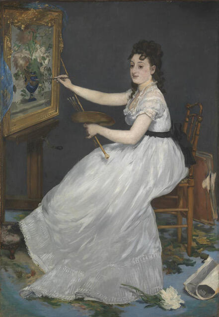 Portrait d'Eva Gonzalès par Manet.jpg_National Gallery Londres