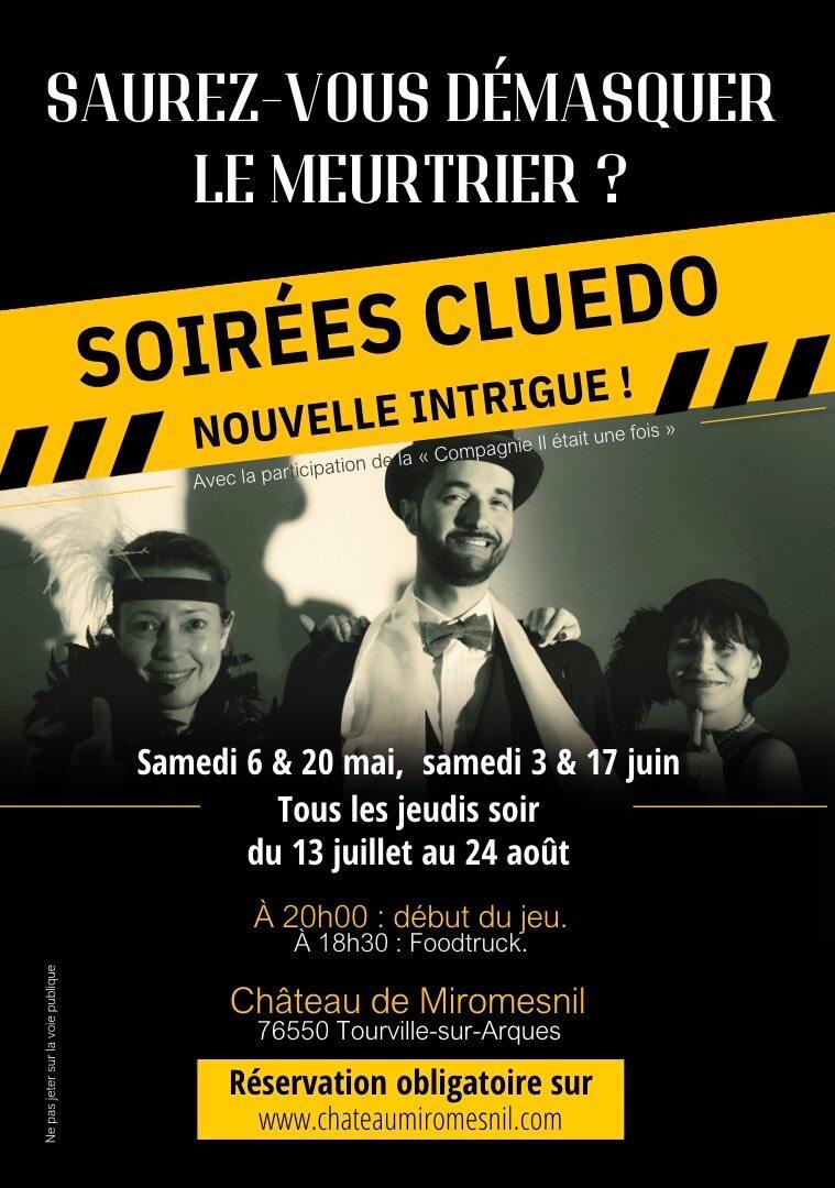 Affiche soirée Cluedo 2023