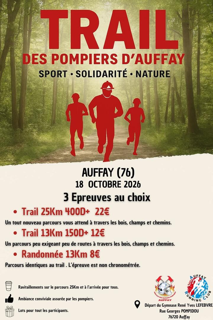 Trail des pompiers d'Auffay