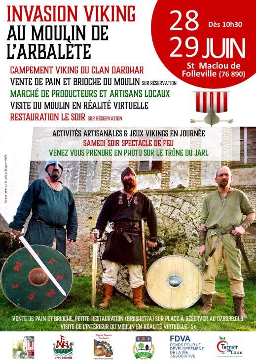 Invasion viking - Moulin de L'Arbalète