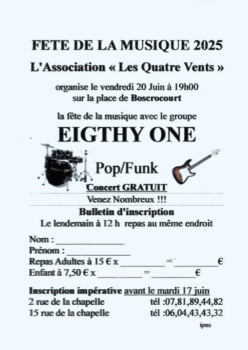 fête de la musique st rémy boscrocourt