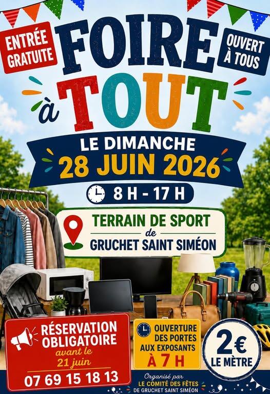 Foire a tout gruchet st siméon