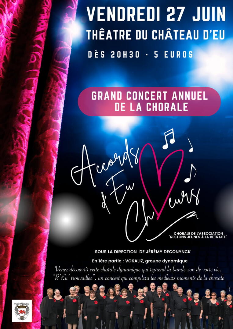grand concert annuel de la chorale au théâtre du château d'eu