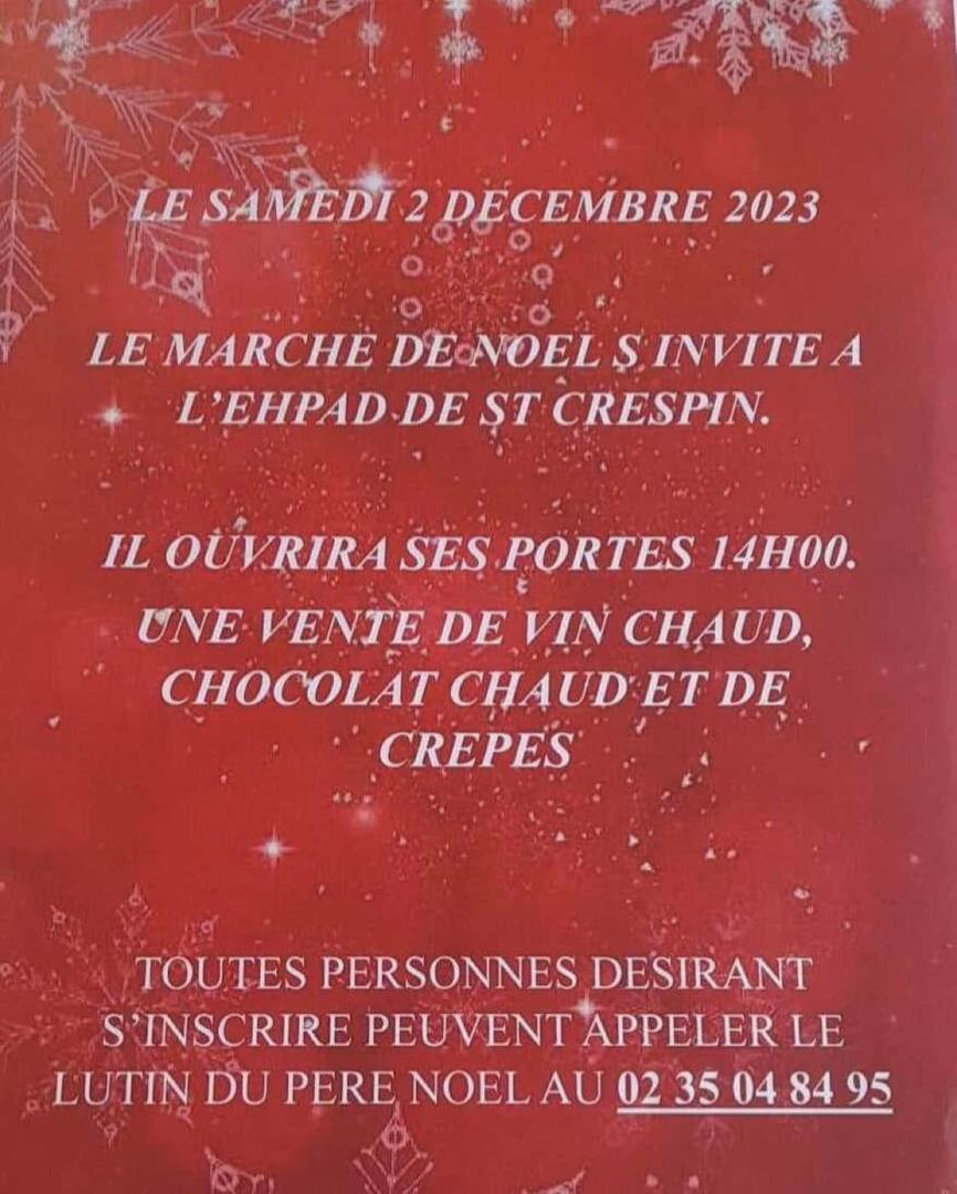 marché de noël ehpad