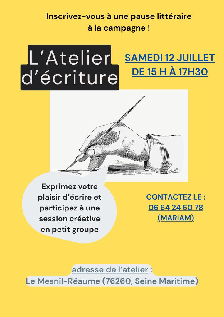 Atelier d'écriture