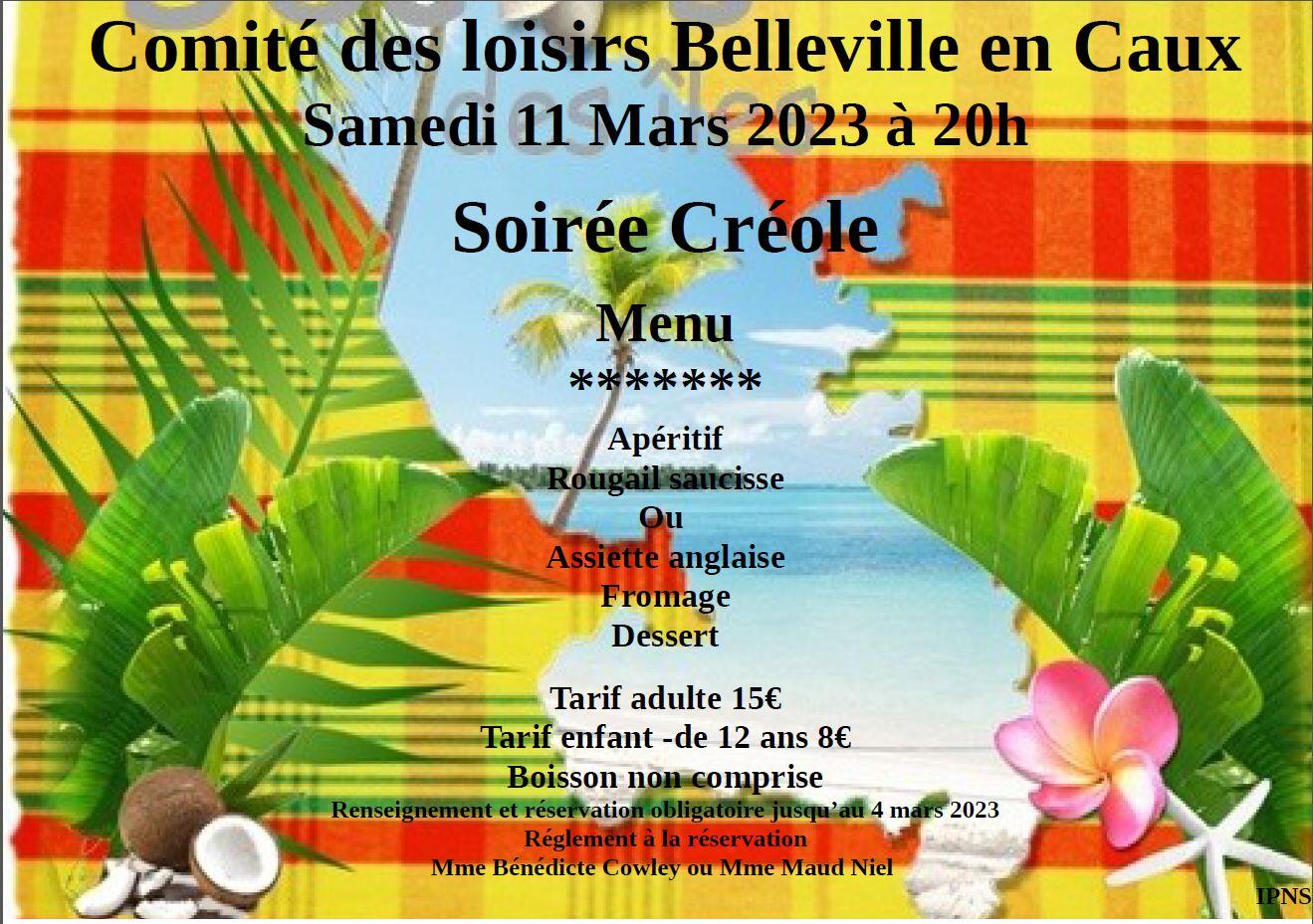soirée créole 2023
