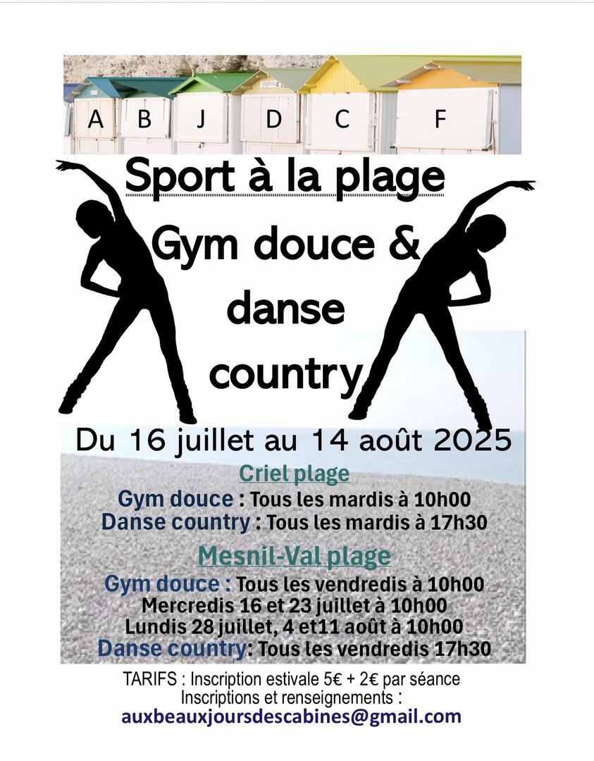 sport à la plage criel