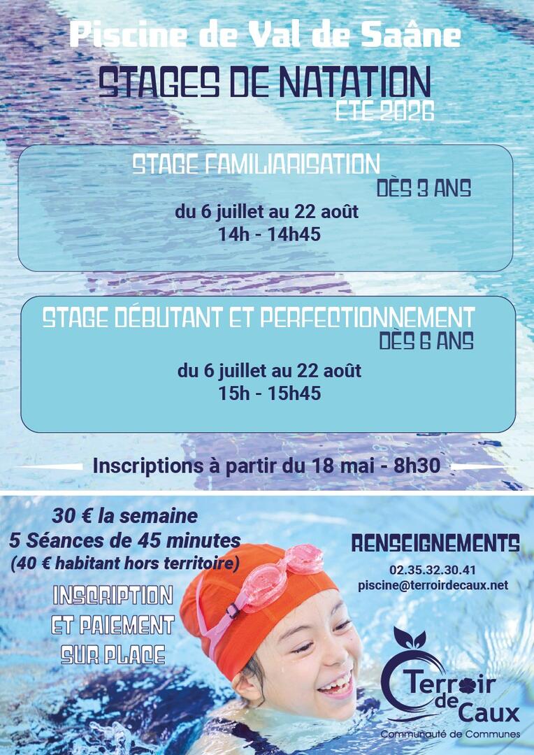 Stage de natation 2026