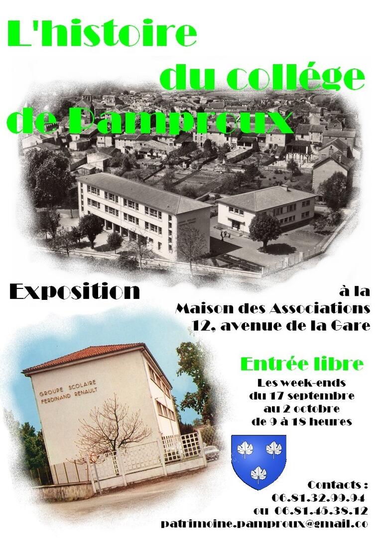 Affiche expositon Pamproux