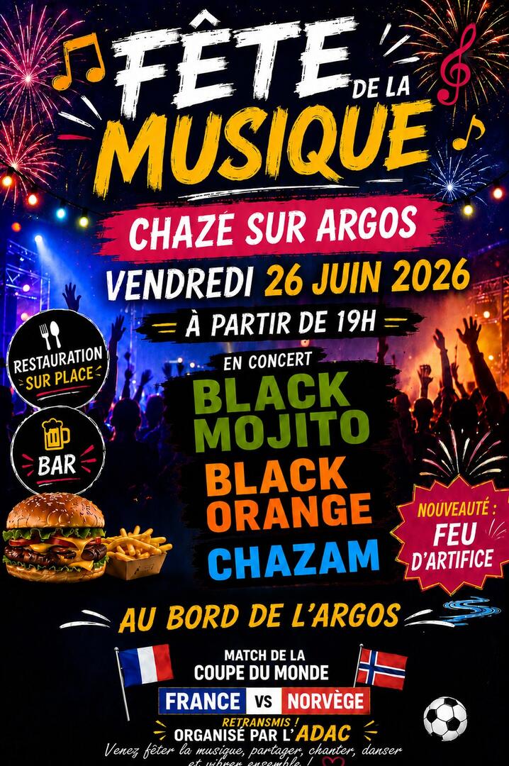 Fête de la musique-Chazé sur Argos