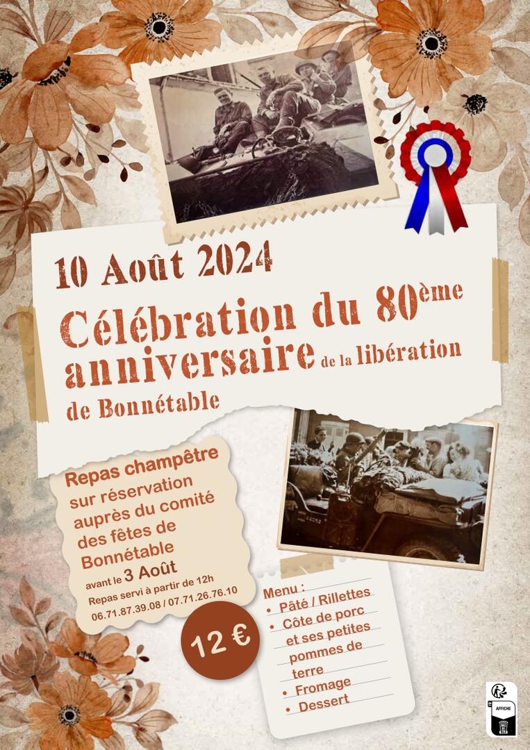 80e anniversaire de la libération de Bonnétable