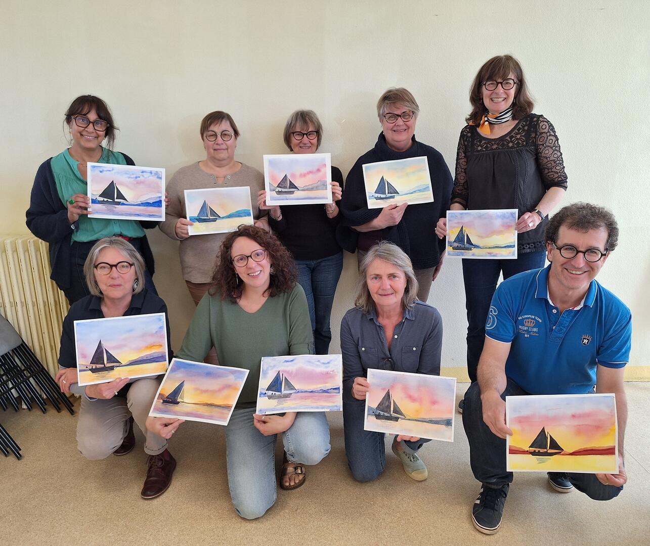 stage aquarelle à Sablé sur Sarthe