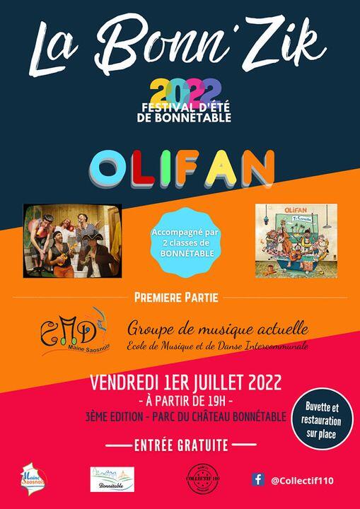 La Bonn'zik affiche Olifan